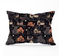 Warren Reed Designer Spooky Haunted Houses Pattern Cushions 33Cm X 48Cm