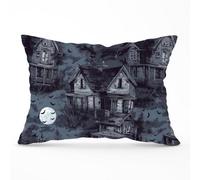 Warren Reed Designer Spooky Shadowy Haunted House Cushions 33Cm X 48Cm