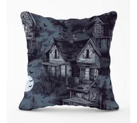 Warren Reed Designer Spooky Shadowy Haunted House Cushions 45Cm X 45Cm