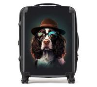 Warren Reed Designer Springer Spaniel Dog Splashart Suitcase - Large