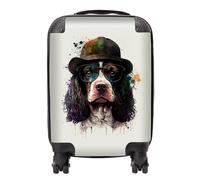 Warren Reed Designer Springer Spaniel Dog Splashart Suitcase - Mini Cabin