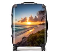 Warren Reed - Designer Sunrise On The Beach Suitcase Large, Multi