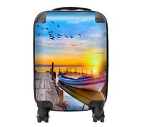 Sunset Of Colours At The Lake Suitcase Warren Reed - Designer Blue Mini Cabin