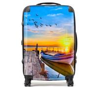 Warren Reed - Designer Sunset Of Colours At The Lake Suitcase Medium, Multi