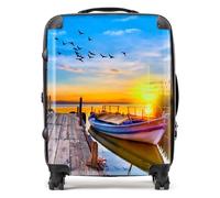 Warren Reed - Designer Sunset Of Colours At The Lake Suitcase Large, Multi