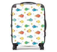 Swimming Fish Suitcase Warren Reed - Designer Blue Large