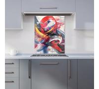 Warren Reed Designer Swirling Symphony Of Colours Kitchen Splashback