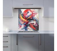Warren Reed Designer Swirling Symphony Of Colours Kitchen Splashback