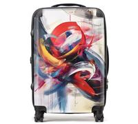 Warren Reed Designer Swirling Symphony Of Colours Suitcase - Medium
