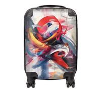 Warren Reed Designer Swirling Symphony Of Colours Suitcase - Small