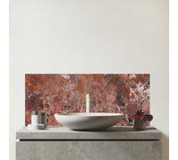 Warren Reed Designer Terracotta Quartz Effect Glass Bathroom Splashback