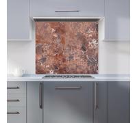 Warren Reed - Designer Terracotta Quartz Effect Kitchen Splashback in Brown | Size: 600mm x 600mm Warren Reed - Designer Brown 600mm x 600mm