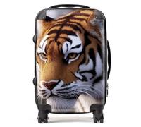 Warren Reed - Designer Tiger Face Suitcase - Lightweight Hard Case, TSA Lock, 4 Spinner Wheels
