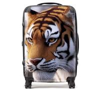 Warren Reed - Designer Tiger Face Suitcase - Lightweight Hard Case, TSA Lock, 4 Spinner Wheels