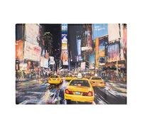 Warren Reed - Designer Times Square In Vivid Stroke Chopping Board Warren Reed - Designer Multicolor