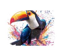 Warren Reed - Designer Toucan'S Splash Of Vivid Life Chopping Board Warren Reed - Designer Multicolor