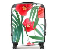 Warren Reed - Designer Tropical Flowers And Palm Leaves Hawaiian Suitcase Large, Multi