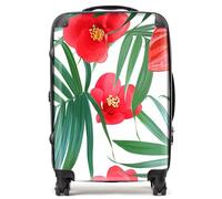 Warren Reed - Designer Tropical Flowers And Palm Leaves Hawaiian Suitcase Medium, Multi