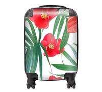 Warren Reed - Designer Tropical Flowers And Palm Leaves Hawaiian Suitcase Small, Multi