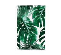 Warren Reed - Designer Tropical Jungle Leaf Pattern Tea Towel in Green Warren Reed - Designer Green