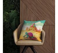 Warren Reed Designer Turtle On A Beach Holiday Outdoor Cushion 60Cm X 60Cm