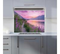 Twilight Path by the Lake Kitchen Splashback Warren Reed - Designer Purple 900mm x 650mm