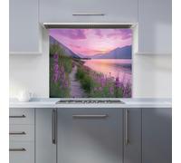 Twilight Path by the Lake Kitchen Splashback Warren Reed - Designer Purple 900mm x 750mm