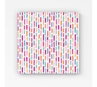 Warren Reed - Designer Vertical Abstract Brush Pattern Canvas in Pink | Size: w40 inch x h40 inch Warren Reed - Designer Pink w40 inch x h40 inch