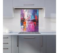 Warren Reed Designer Vibrant Metropolis: A Palette Of Emotions Kitchen Splashback