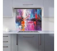 Warren Reed Designer Vibrant Metropolis: A Palette Of Emotions Kitchen Splashback