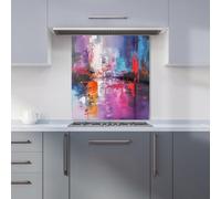 Warren Reed Designer Vibrant Metropolis: A Palette Of Emotions Kitchen Splashback