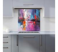 Warren Reed - Designer Vibrant Metropolis: A Palette Of Emotions Kitchen Splashback - W600mm x H600mm
