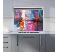 Warren Reed - Designer Vibrant Metropolis: A Palette Of Emotions Kitchen Splashback - W900mm x H650mm
