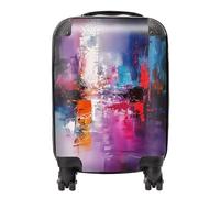 Warren Reed - Designer Vibrant Metropolis: A Palette of Emotions Suitcase - Lightweight Hard Case, TSA Lock, 4 Spinner Wheels