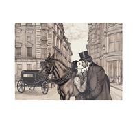 Victorian Lovers On A London Street Chopping Board Warren Reed - Designer Black One Size