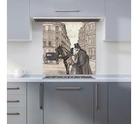 Whimsical Christmas Winter Wonderland Tea Towel Warren Reed - Designer Blue One Size