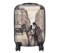 Warren Reed - Designer Victorian Lovers On A London Street Suitcase - Lightweight Hard Case, TSA Lock, 4 Spinner Wheels