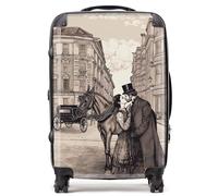 Warren Reed - Designer Victorian Lovers On A London Street Suitcase - Lightweight Hard Case, TSA Lock, 4 Spinner Wheels