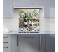 Warren Reed - Designer Vineyard Feast: Impressionist's Still Life Kitchen Splashback - W700mm x H650mm
