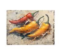 Warren Reed - Designer Vivid Burst: Pepper Splash Chopping Board Warren Reed - Designer Multicolor