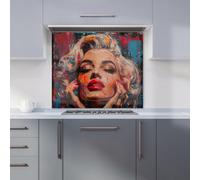Warren Reed - Designer Vivid Marilyn: A Modern Expression Kitchen Splashback | Size: 600mm x 600mm Warren Reed - Designer Multicolor 600mm x 600mm