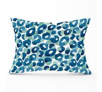 Warren Reed - Designer Watercolour Leopard Print Cushions in Blue | Size: 60 cm x 60 cm Warren Reed - Designer Blue 60 cm x 60 cm