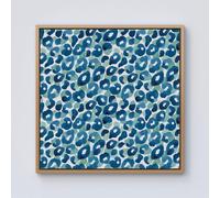 Warren Reed - Designer Watercolour Leopard Print Framed Canvas in Light Brown | Size: W30" x H30" Warren Reed - Designer Light Brown W30" x H30"