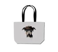 Warren Reed - Designer Whippet Dog Splashart Beach Shopper Tote Bag Warren Reed - Designer Multicolor