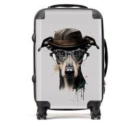 Whippet Dog Splashart Suitcase Warren Reed - Designer Multi Cabin
