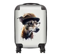Warren Reed Whippet Dog Splashart Suitcase - Mini Cabin