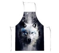 Warren Reed - Designer White Wolf Face Splashart Dark Backgrouns Apron Warren Reed - Designer White