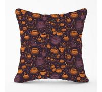 Warren Reed Designer Wicked Witches Bubbling Cauldrons Cushions 60Cm X 60Cm