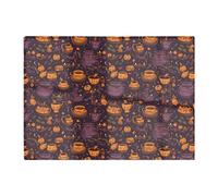 Warren Reed - Designer Wicked Witches Bubbling Cauldrons Glass Chopping Board in Purple Warren Reed - Designer Purple