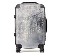 Warren Reed Designer Wintery Tree Design Suitcase - Cabin